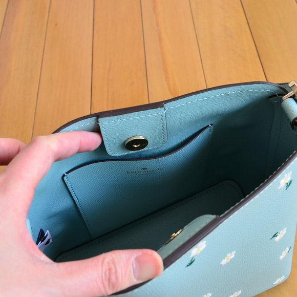 Kate Spade Blue Floral Crossbody Bag - Picture 6 of 8